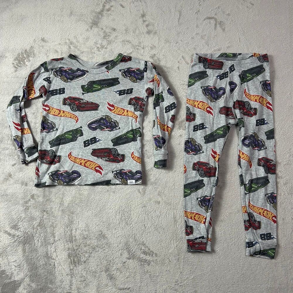 Gap Hot Wheels Organic Cotton Pj Set  4 years old